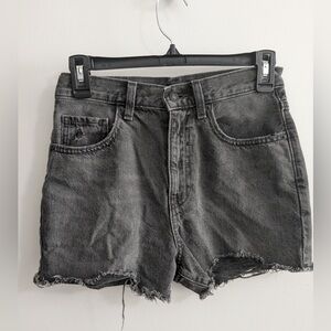 Uniqlo Black Denim Shorts Size 24